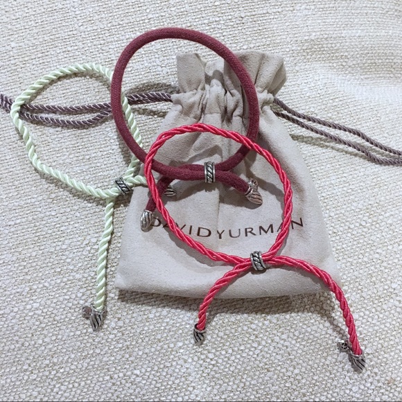 David Yurman Jewelry - Three David Yurman Adjustable Cord Bracelets
